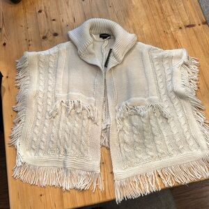 Madden NYC ivory poncho